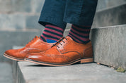 Breton Stripe Organic Cotton Mens Socks | Comfort Fit & Breathable Style
