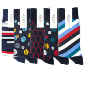 The Wild Streak: Luxury Organic Cotton Men’s Socks (5 Pack) | One Size UK 7-11