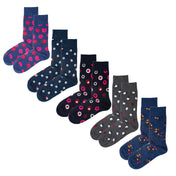 The City Comfort: Luxury Organic Cotton Men’s Socks (5 Pack) | One Size UK 7-11