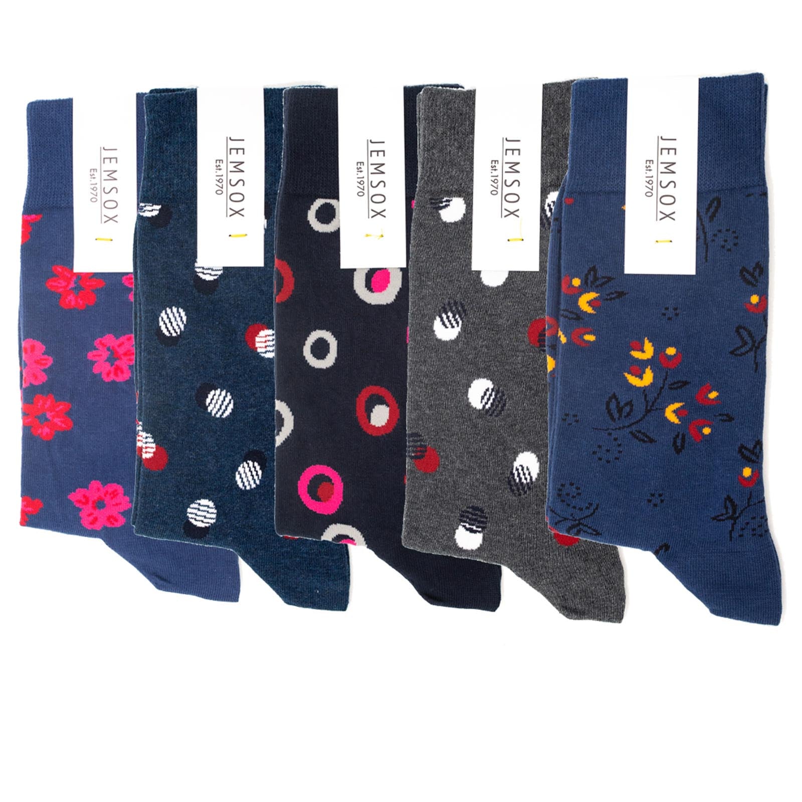 The City Comfort: Luxury Organic Cotton Men’s Socks (5 Pack) | One Size UK 7-11