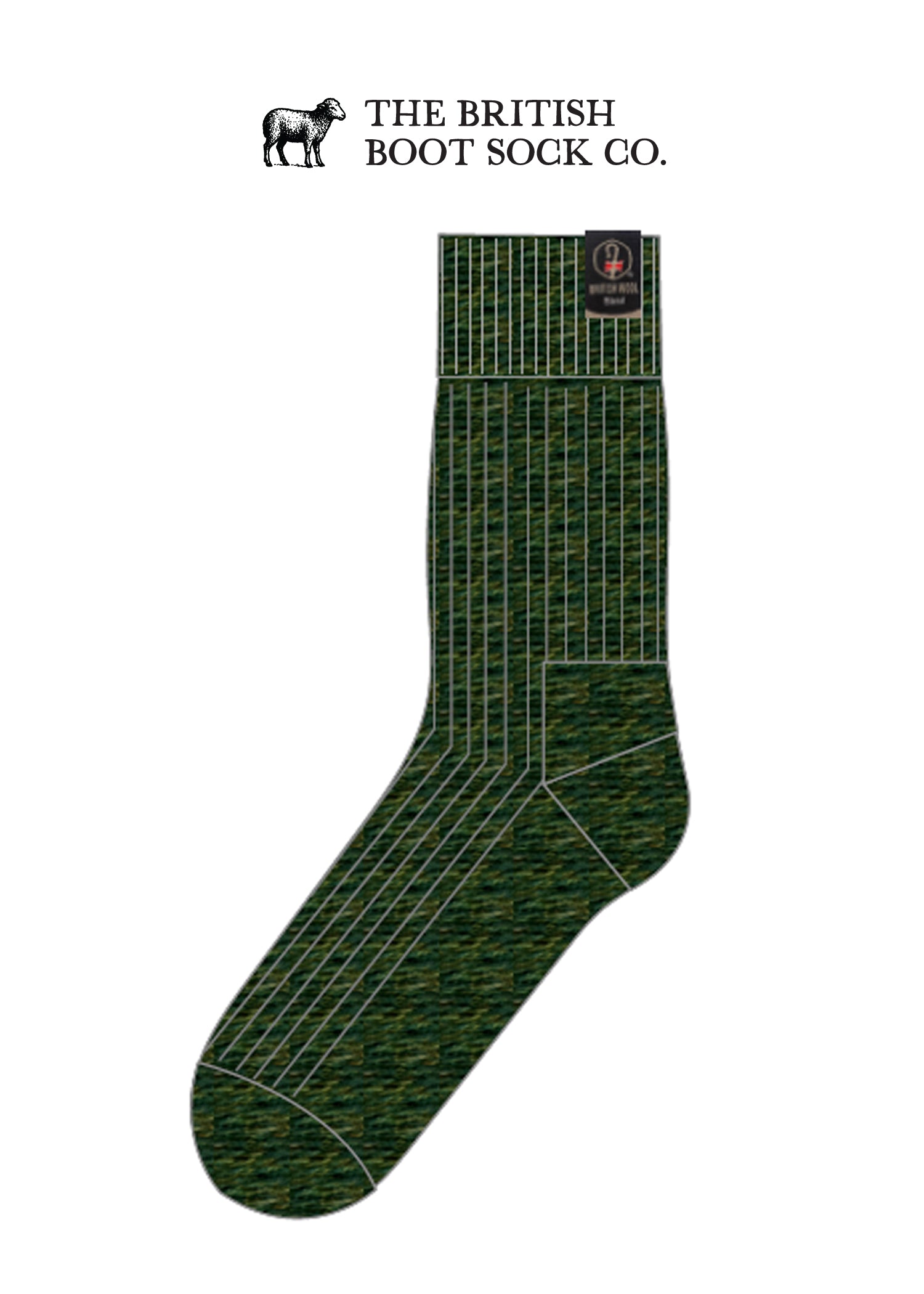 British Wool Boot Socks – Celtic Green | 100% British Wool Luxury Boot Socks