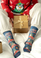 Christmas Car Ladies Socks