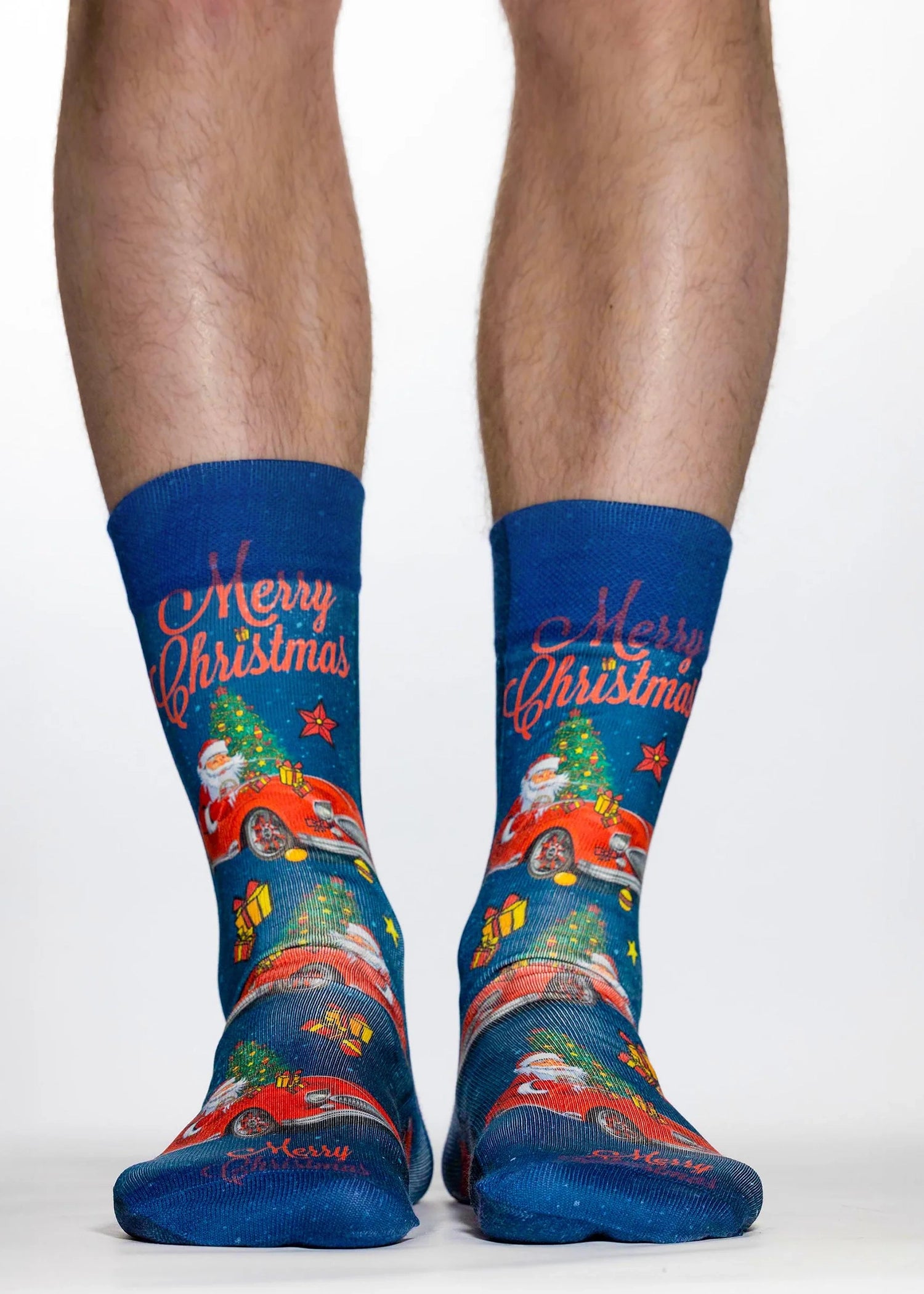 Christmas Car Mens Socks