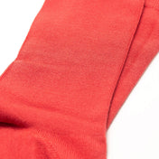 Luxury Socks Multipack 3 Pairs / 5-Pairs Coral Red Plain Colour Men's Crew Socks Size 7-12