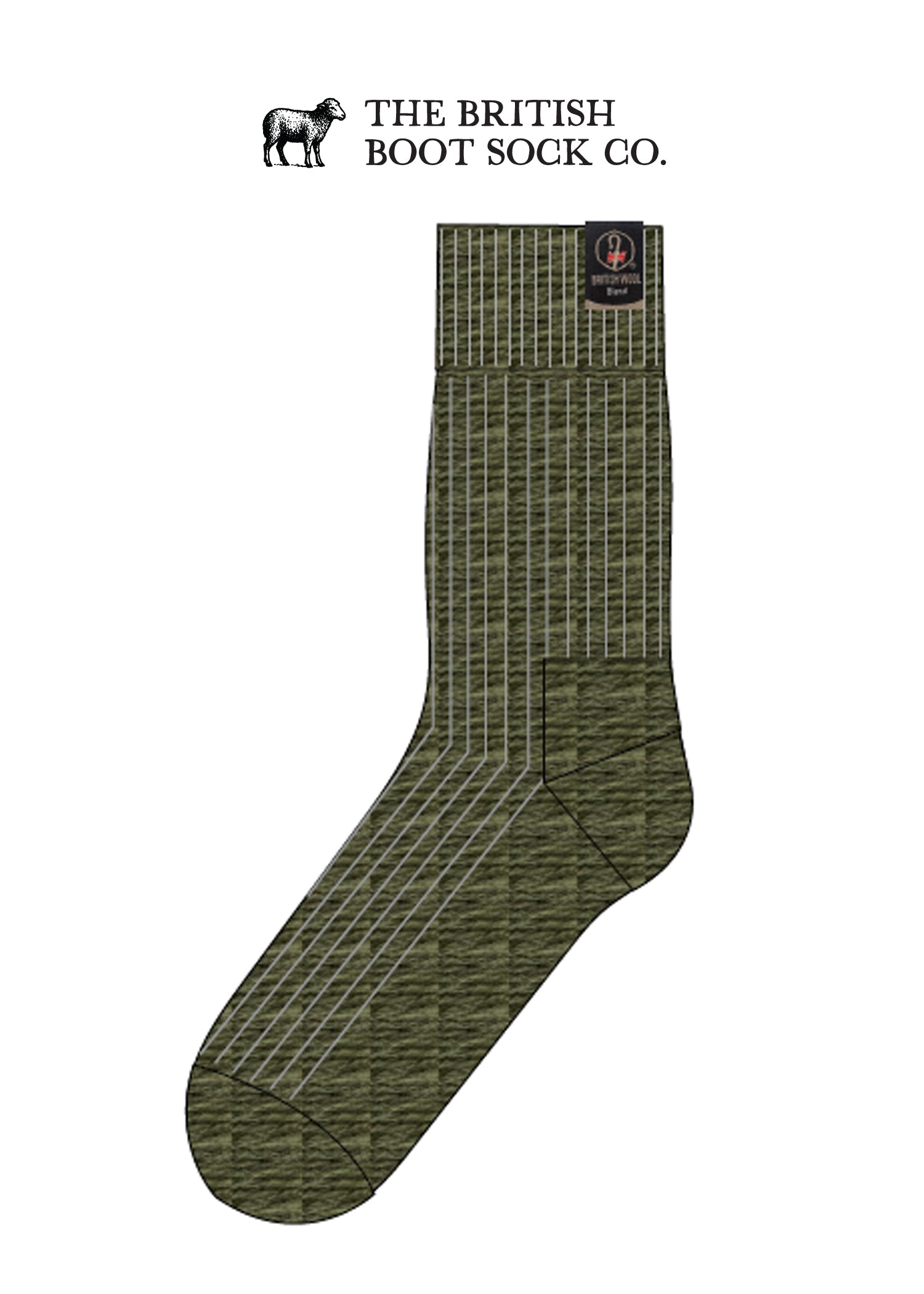 British Wool Boot Socks – Dark Apple | 100% British Wool Luxury Boot Socks