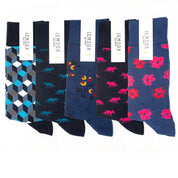 Jemsox Men’s 5-Pack Premium Socks Multipack - Crew Socks for Everyday, Dress & Athletic Use