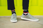 Fuzzy Stripe Mens Socks – Organic Cotton