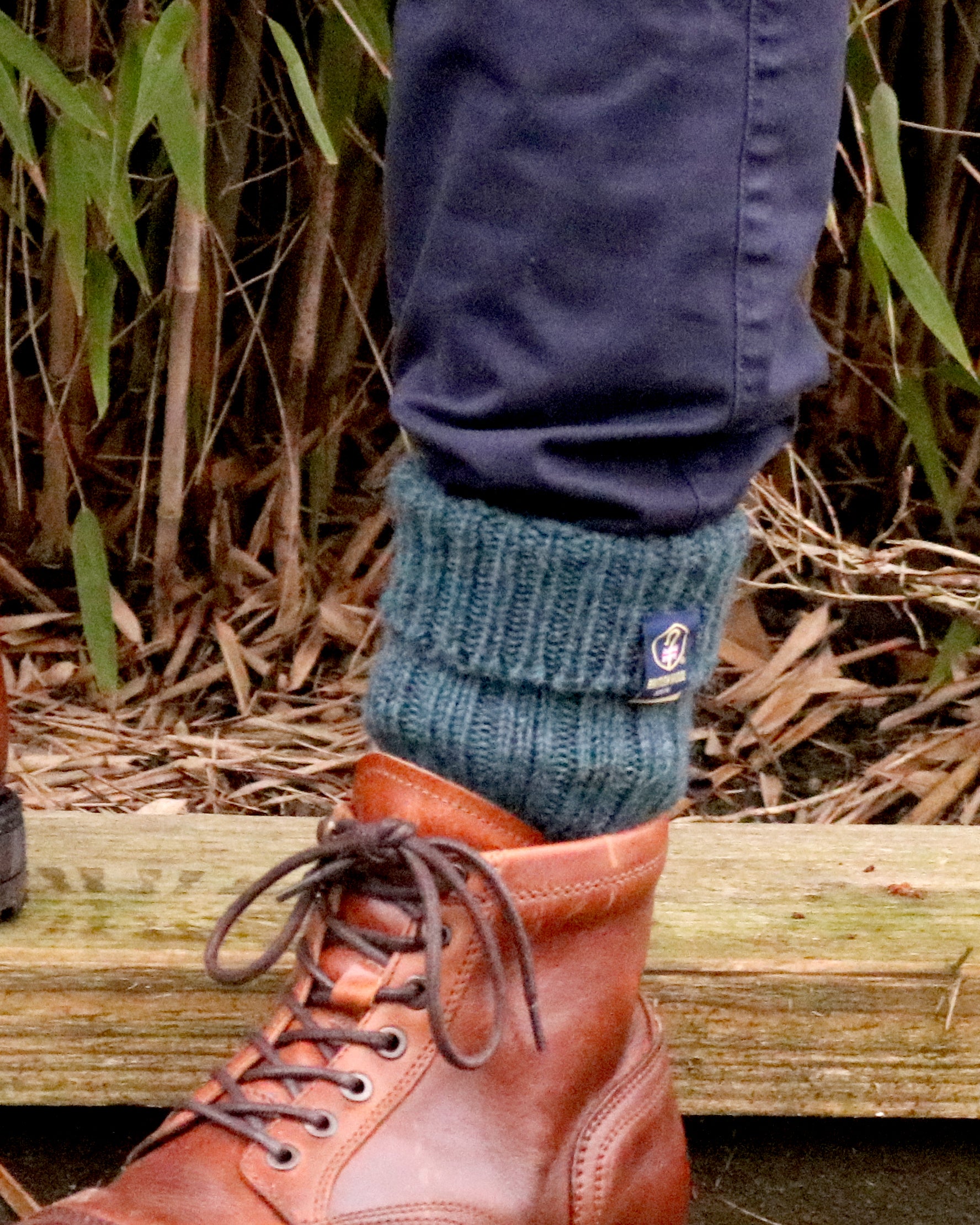 British Wool Boot Socks – Mallard | 100% British Wool Luxury Boot Socks