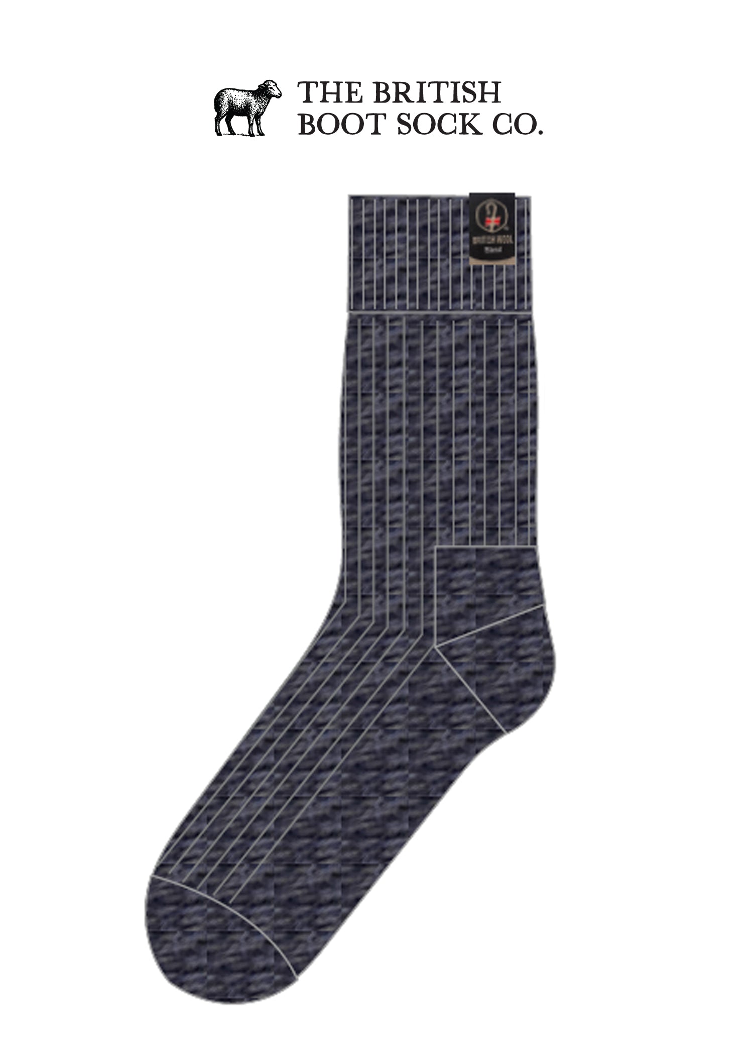 British Wool Boot Socks – Navy | 100% British Wool Luxury Boot Socks
