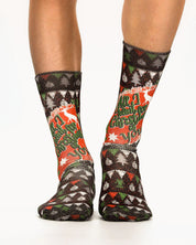 Noel Greeting Ladies Christmas Socks
