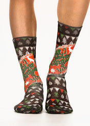 Noel Greeting Ladies Christmas Socks