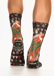 Noel Greeting Ladies Christmas Socks