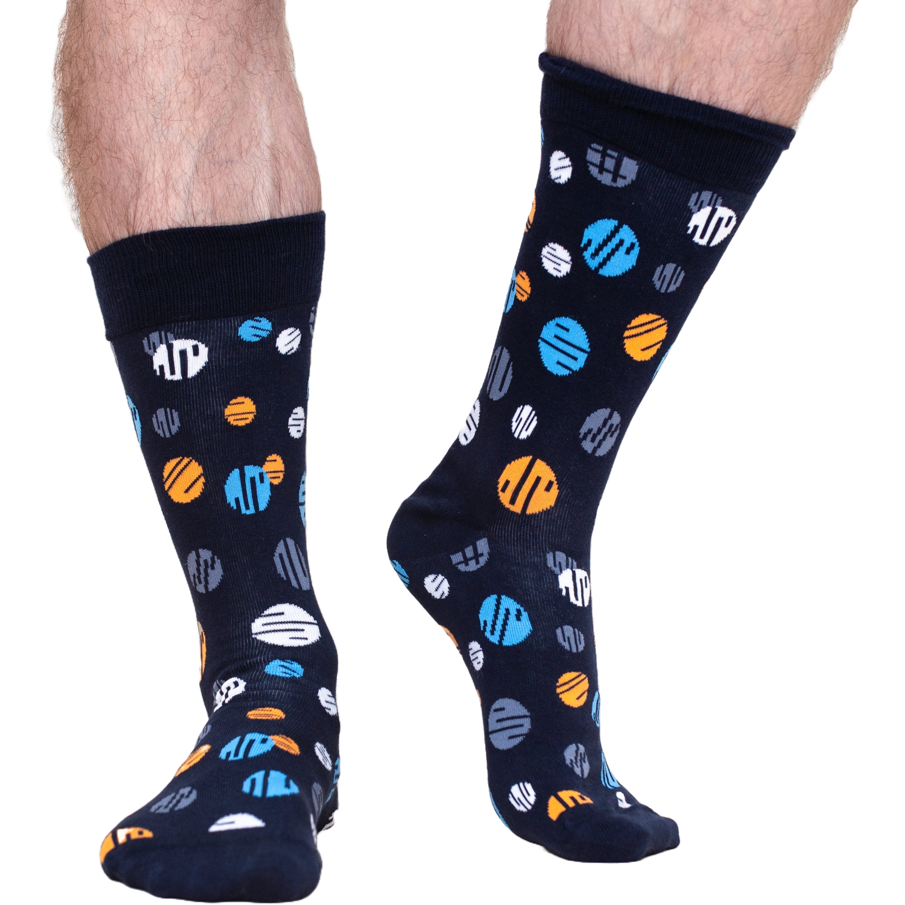 5-Pack Multi Box Geo & Stripe Selection Organic Cotton Socks