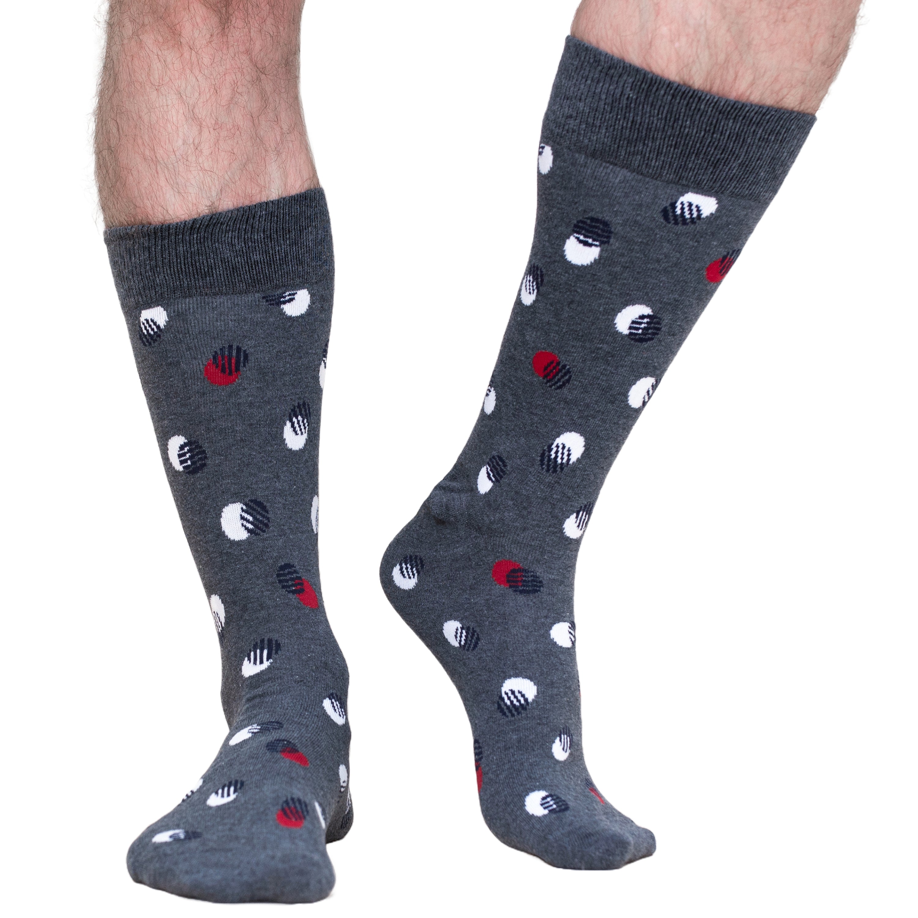 5-Pack Multi Spot & Stripe Organic Cotton Socks