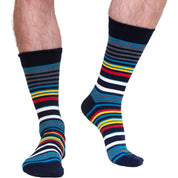 5-Pack Multi Box Geo & Stripe Selection Organic Cotton Socks