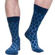 5-Pack Multi Hexagon Organic Cotton Mens Socks