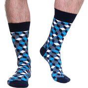 5-Pack Multi Box Geo & Stripe Selection Organic Cotton Socks