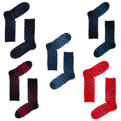 5-Pack Multi Hexagon Organic Cotton Mens Socks