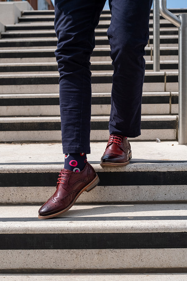 Spot in a Circle Mens Socks – Organic Cotton