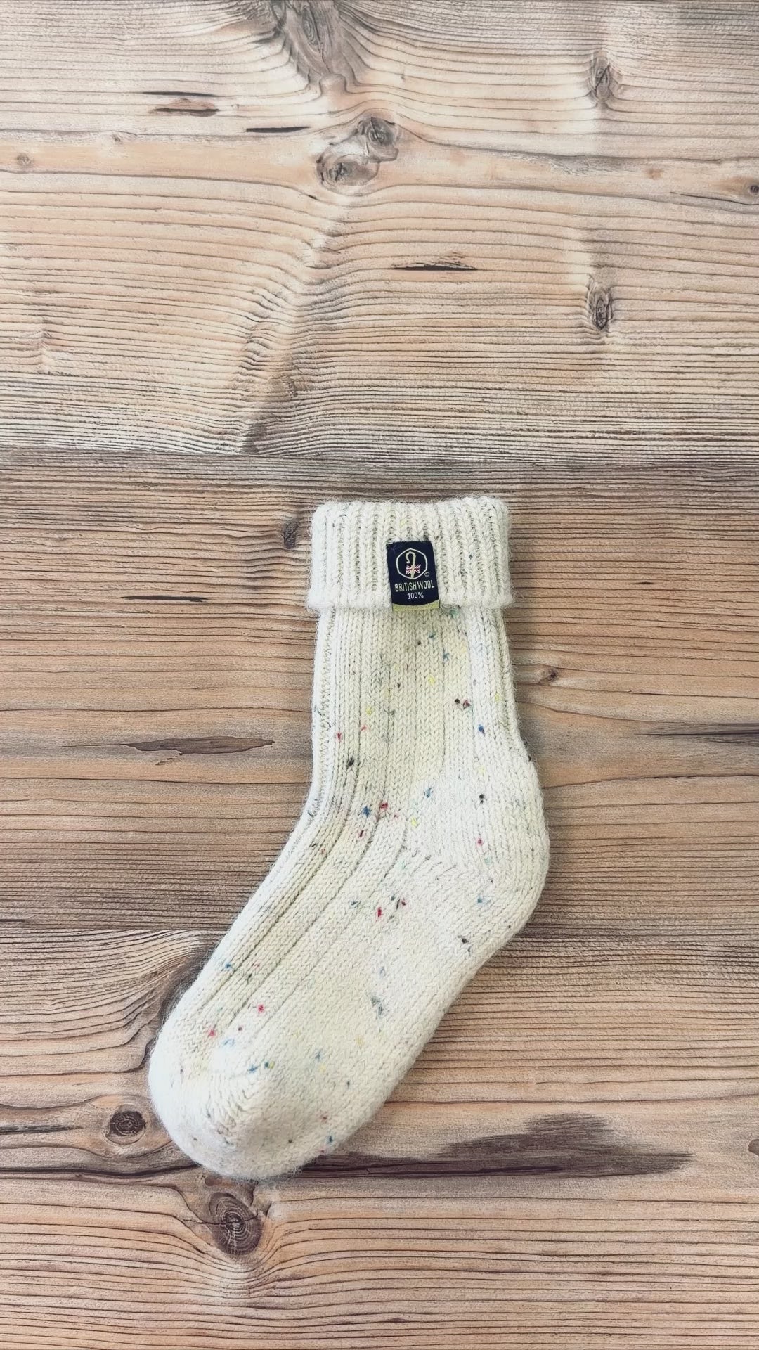 British Wool Boot Socks – Rainbow Nepp | 100% British Wool Luxury Boot Socks