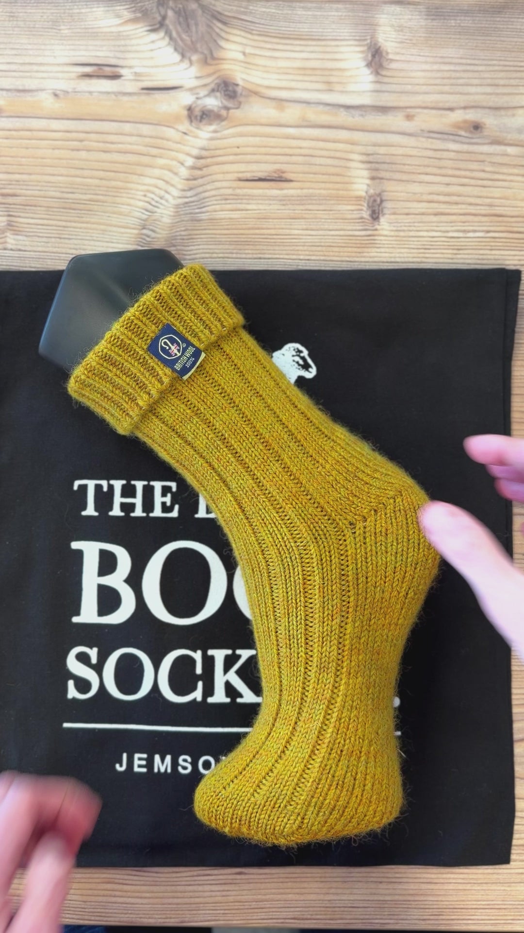 British Wool Boot Socks – Mustard Fields | 100% British Wool Luxury Boot Socks