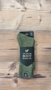 British Wool Boot Socks – Dark Apple | 100% British Wool Luxury Boot Socks
