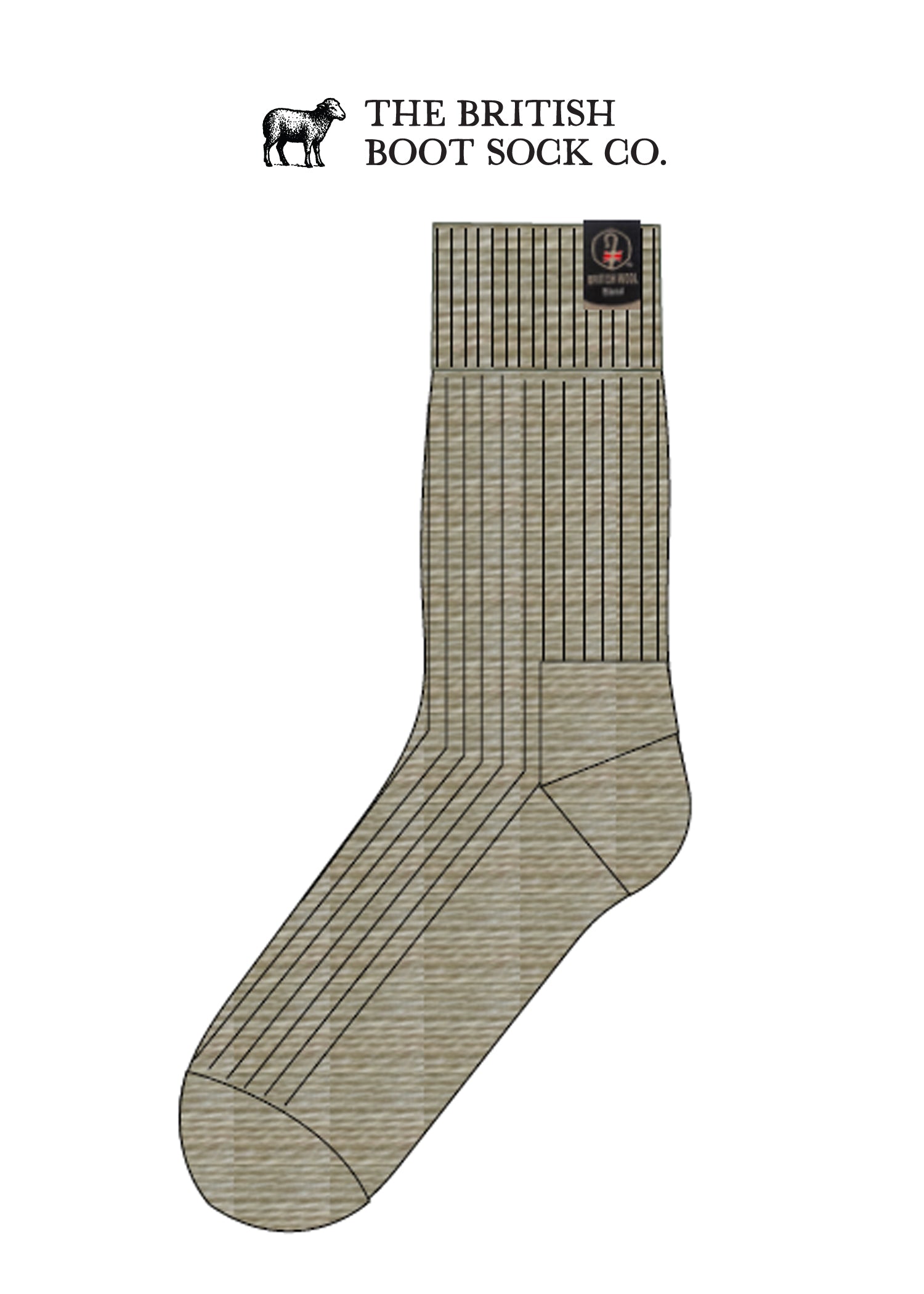 British Wool Boot Socks – Rainbow Nepp | 100% British Wool Luxury Boot Socks