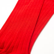 4 Pack - Premium Fine Ribbed Men’s Wedding & Formal Socks – Crimson Red
