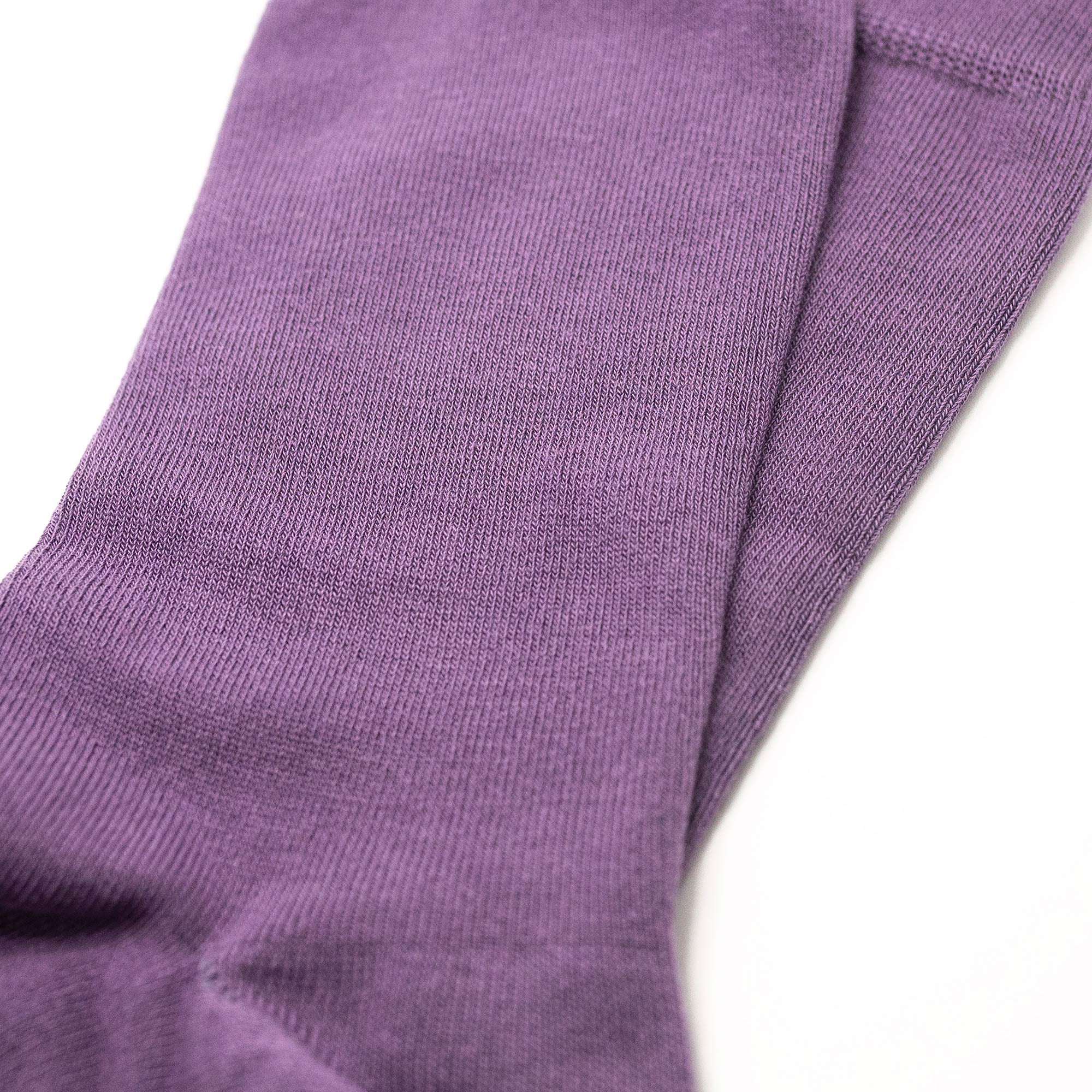 Luxury Socks Multipack 3 Pairs / 5-Pairs Purple Plain Colour Men's Crew Socks Size 7-12