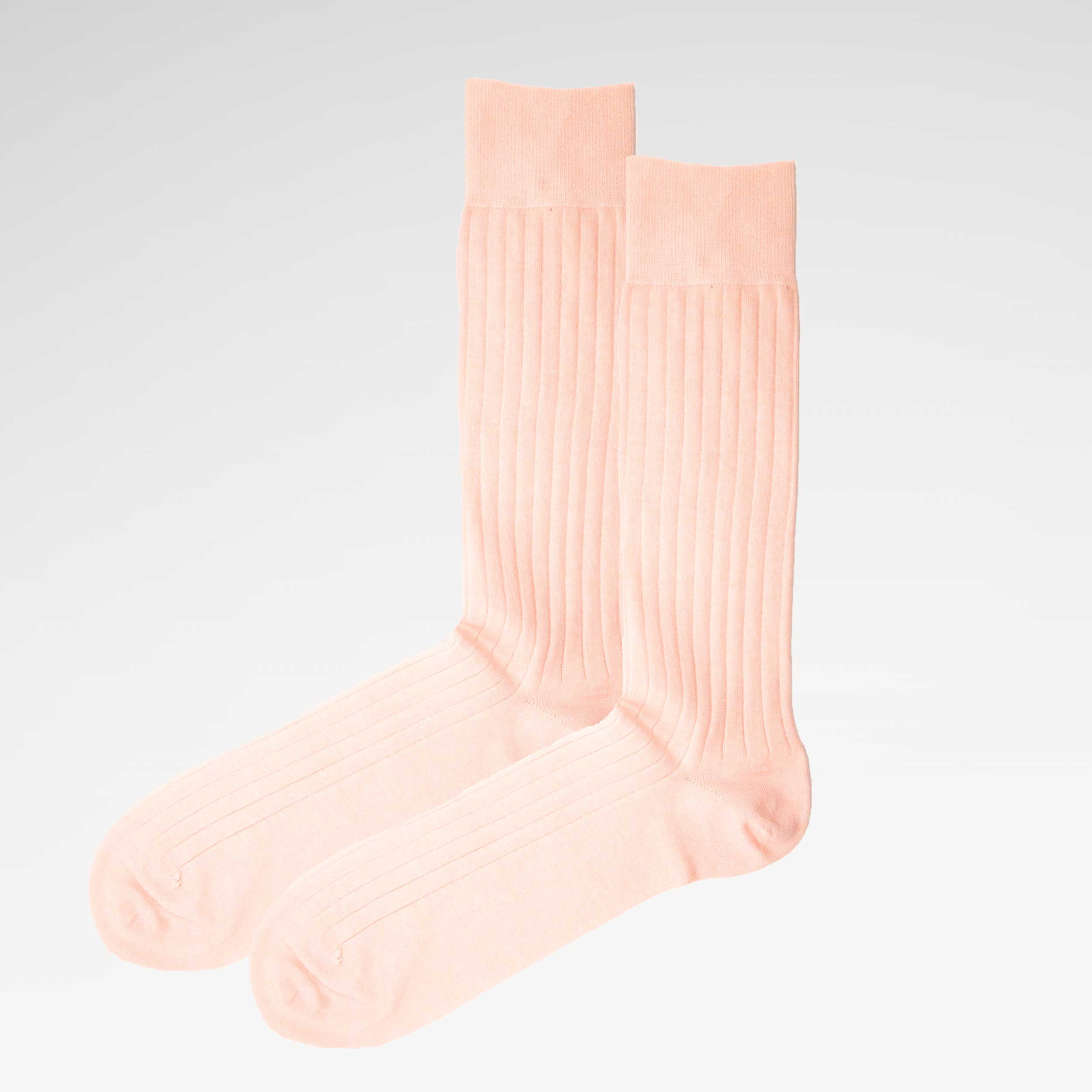 Rose Pink Recycled Rib Mens Socks | Bold, Sustainable Style