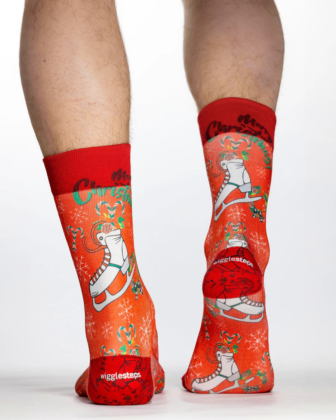 Christmas Skating Mens Socks