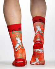 Christmas Skating Mens Socks
