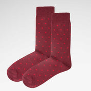 Small Spot Organic Cotton Mens Socks | Gentle Hold Comfort Top