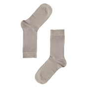 Luxury Socks Multipack 3 Pairs / 5-Pairs Grey Plain Colour Men's Crew Socks Size 7-12