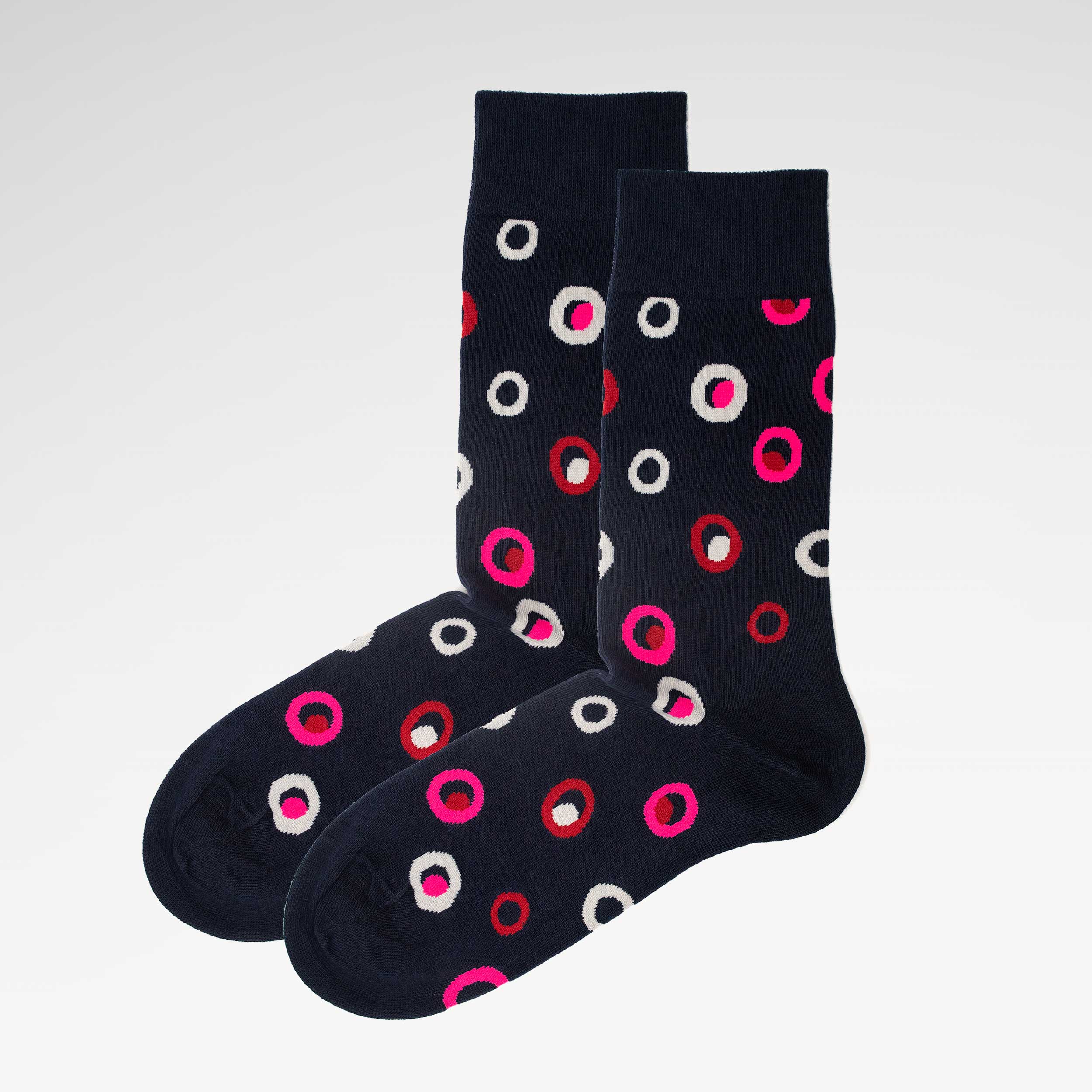 Spot in a Circle Mens Socks – Organic Cotton