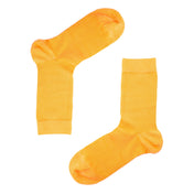 Luxury Socks Multipack 3 Pairs / 5-Pairs Orange Plain Colour Men's Crew Socks Size 7-12
