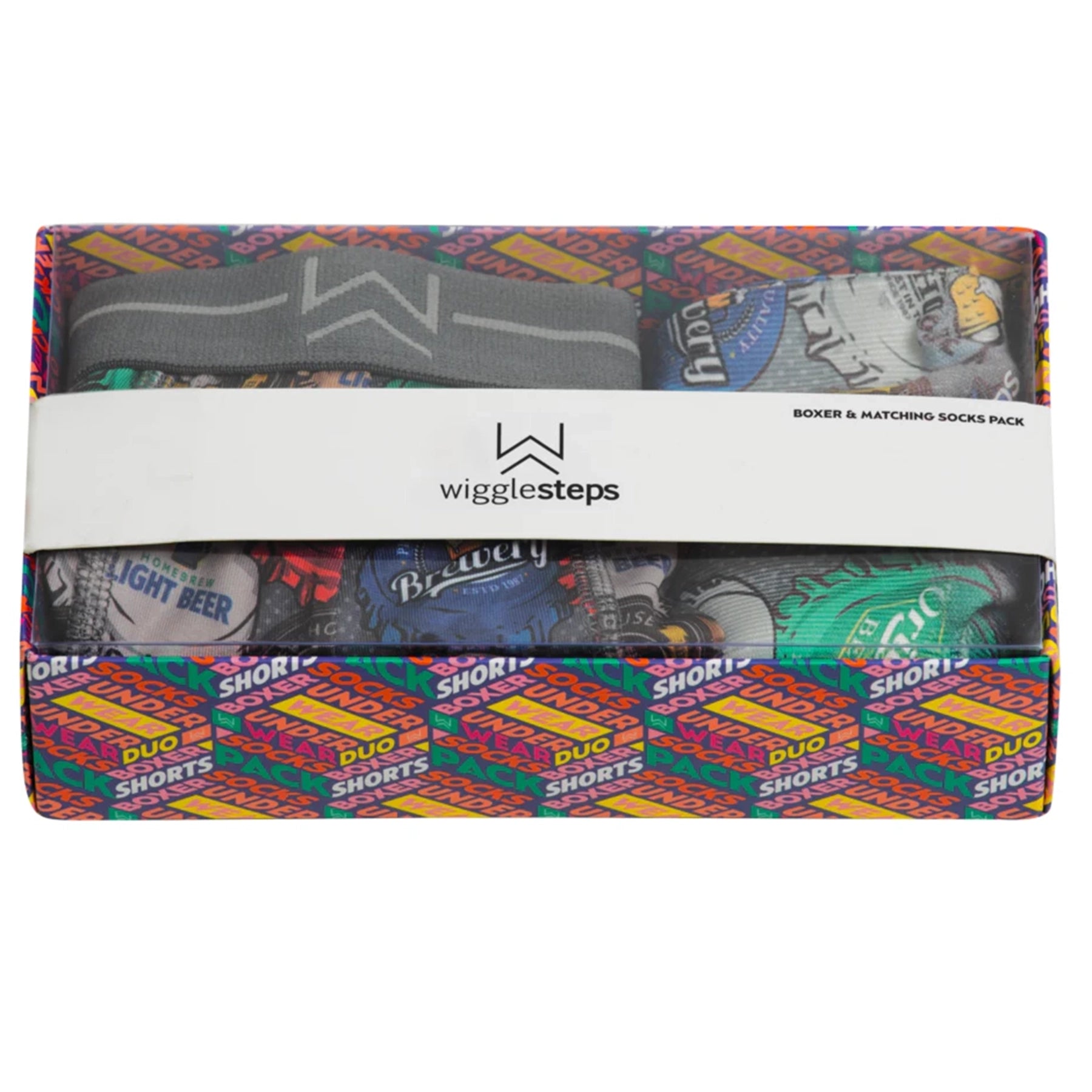 Vintage Beer Themed Boxer and Socks gift pack