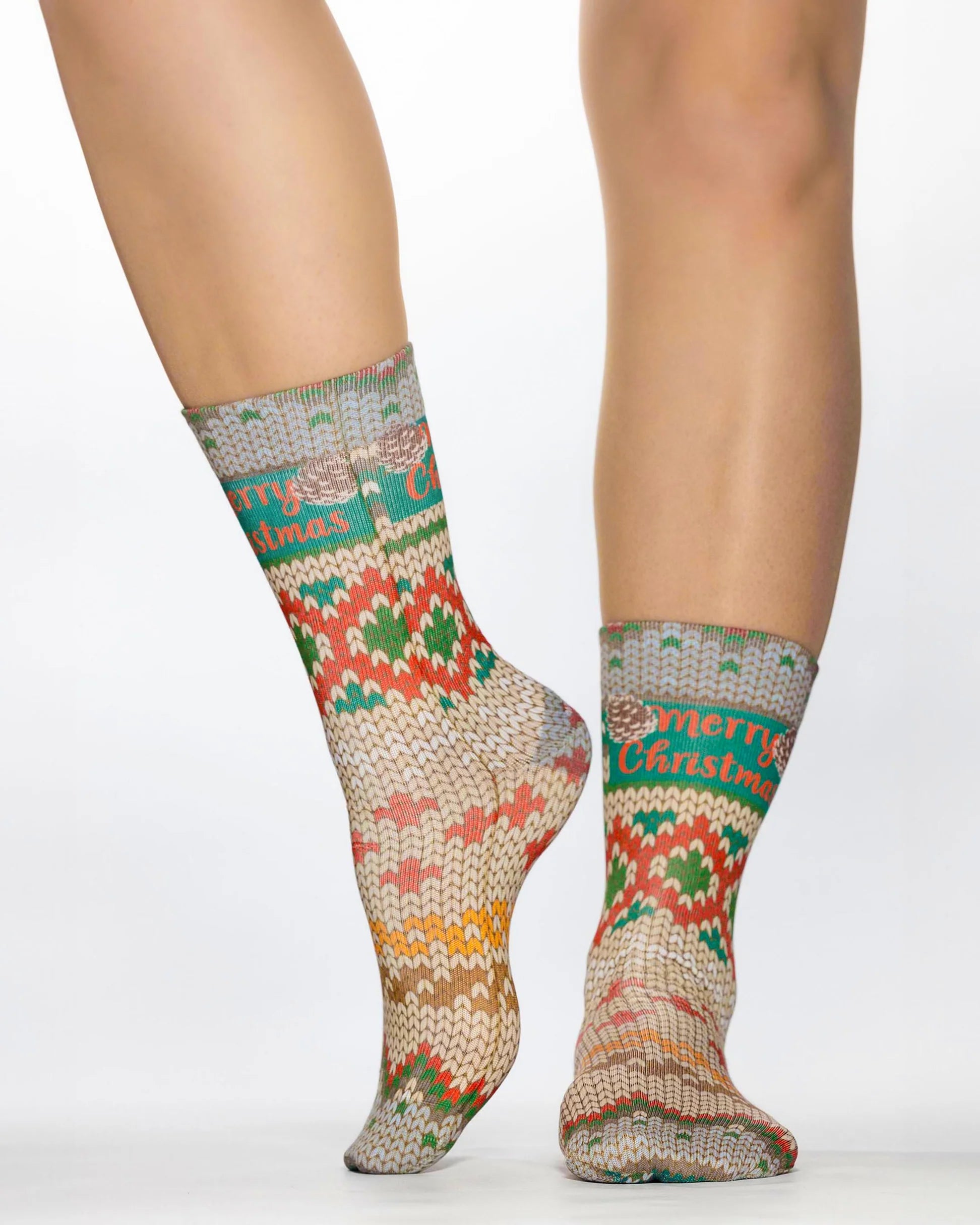 Xmas Knit Ladies Socks