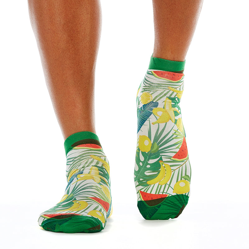 Fruit Salad Printed Mens Trainer Socks | Bright, Fun & Comfy Fit