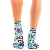 Graffiti Art III Wigglesteps Sneaker Socks | Bold Street Style & Low-Cut Fit