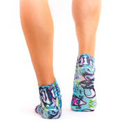 Graffiti Art III Wigglesteps Sneaker Socks | Bold Street Style & Low-Cut Fit