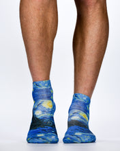 Van Gogh Starry Night Wigglesteps Sneaker Socks | Artistic & Breathable Style