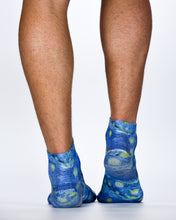 Van Gogh Starry Night Wigglesteps Sneaker Socks | Artistic & Breathable Style