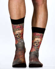 Skull and Roses Design Mens Socks | Edgy, Stylish & Comfortable