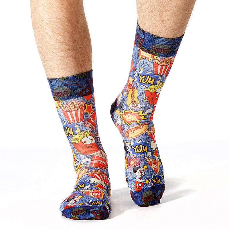 Yummi Printed Mens Socks