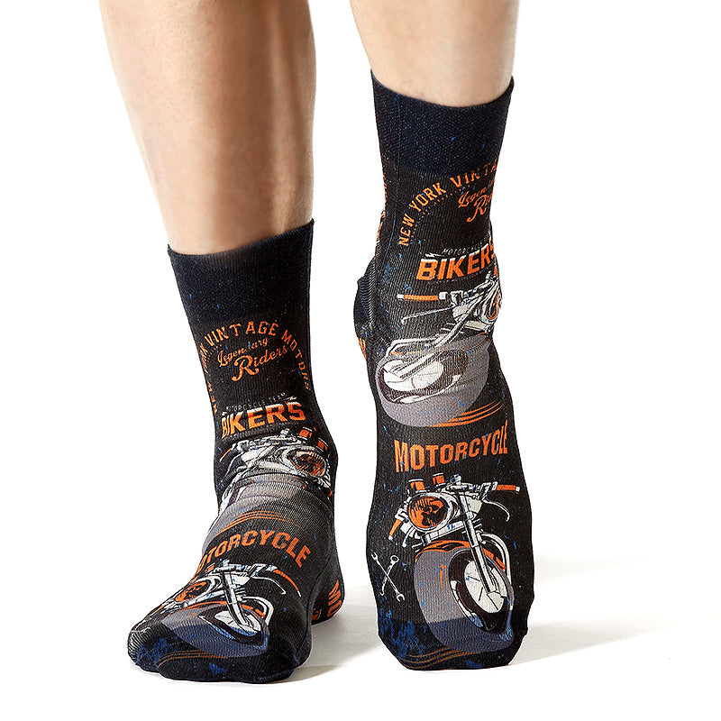 Bikers Printed Mens Socks