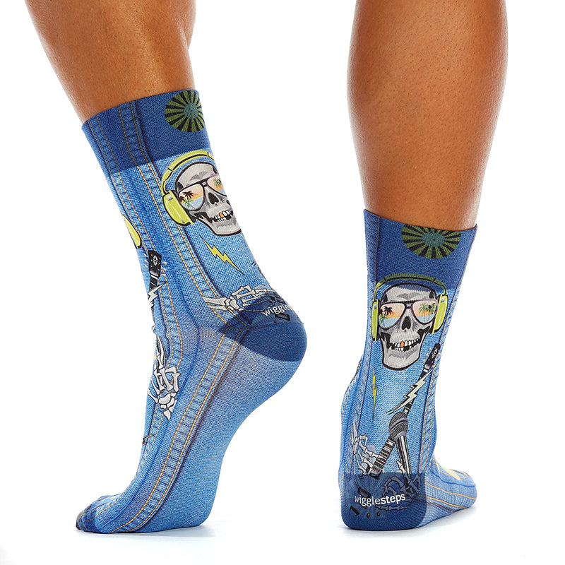 Jeans Rock Printed Mens Socks