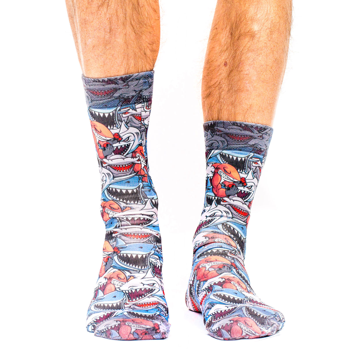 Jaws Printed Mens Socks