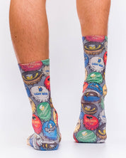 Vintage Beer Retro Theme Mens Socks | Retro, Casual & Snug
