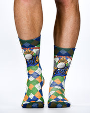 Golf Cup Themed Mens Novelty Socks | Stylish, Sporty & Comfortable